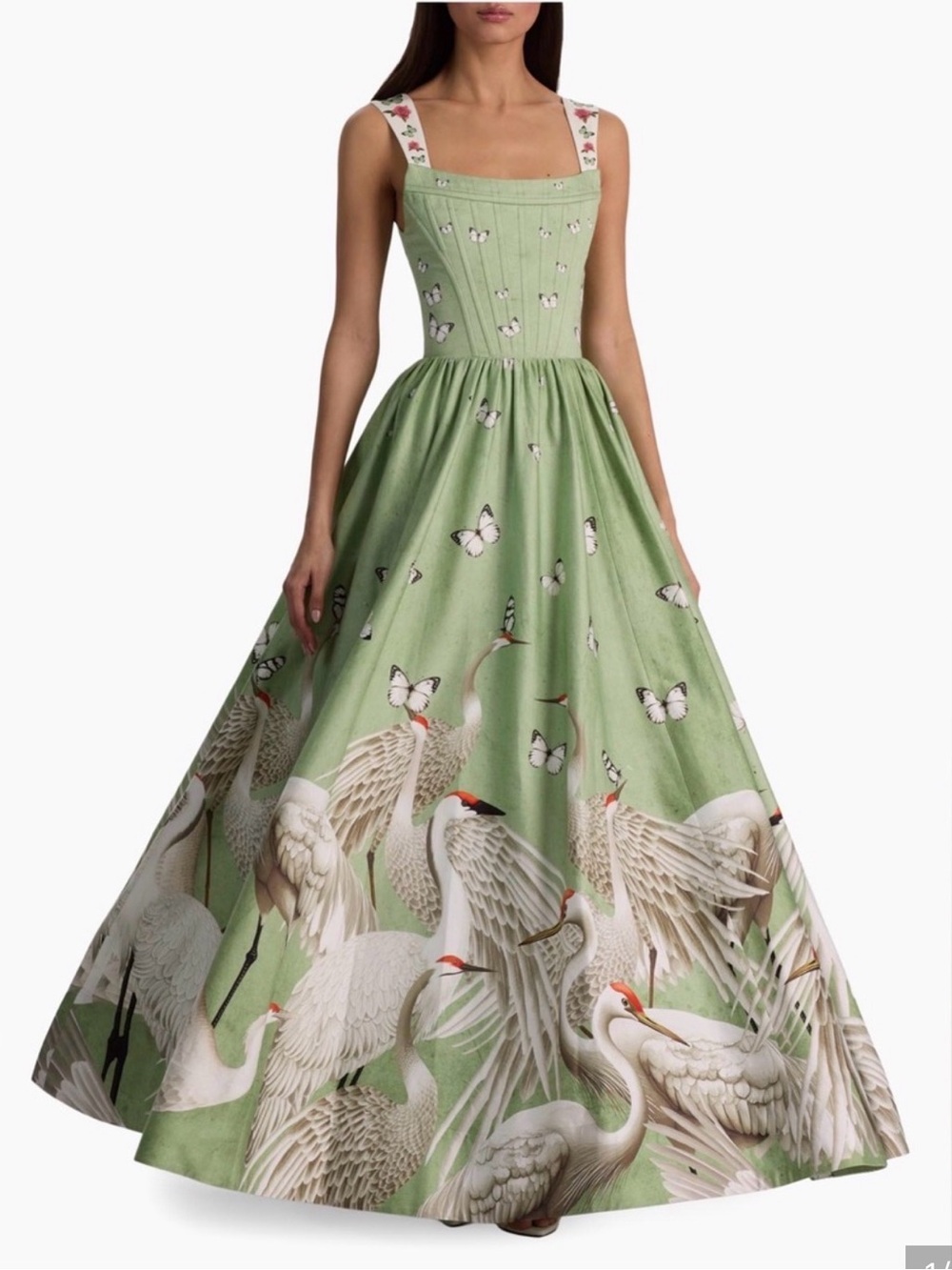ALICE + OLIVIA
Guinevere Stretch-Cotton Bustier Maxi Dress
